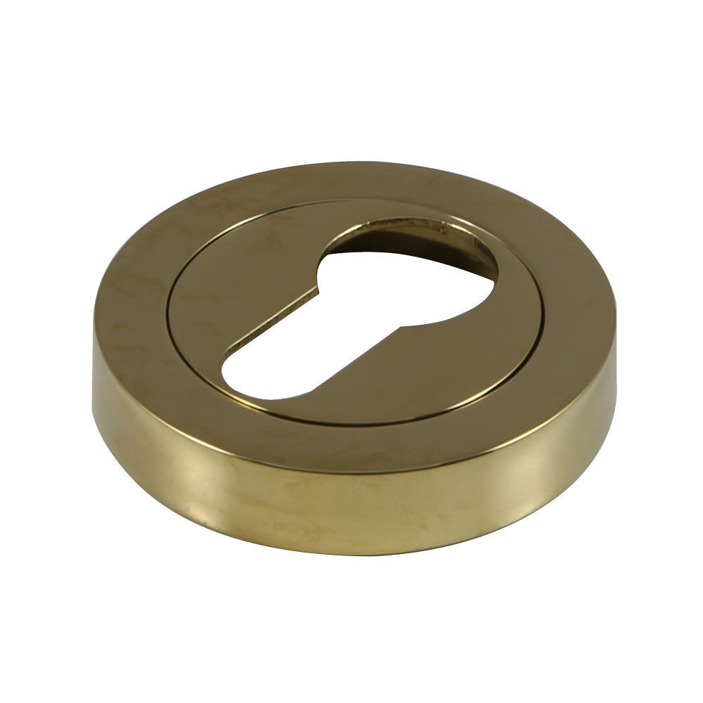 Dart 2 Part Euro Escutcheon - PVD Brass